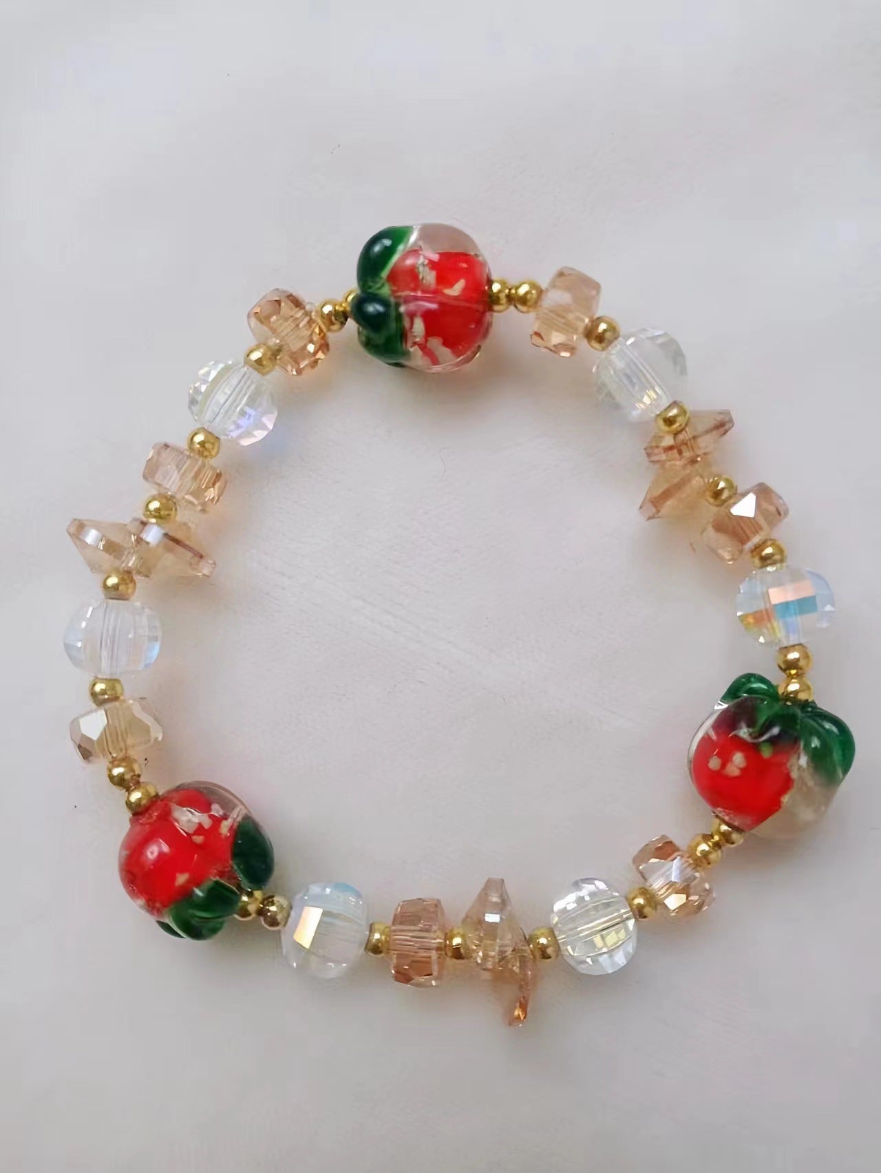 Wholesale Luminous Glass Artificial Crystal Bracelet